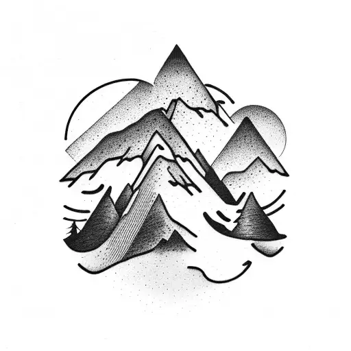 Mountain Scene Minimal