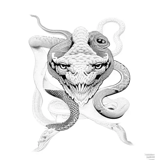 3 Heads On One Snake