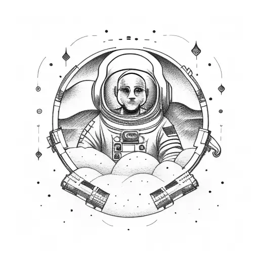 Astronaut Meditating