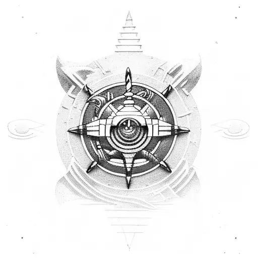 Damage Controlman Symbol With A Nautical Twist