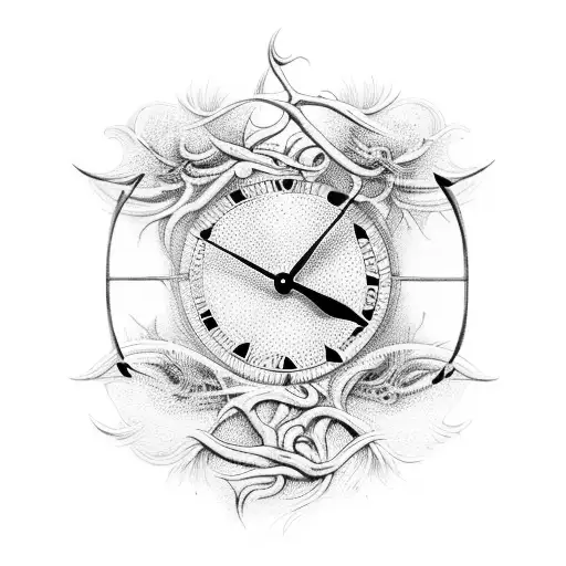 Dali Clock With Branches