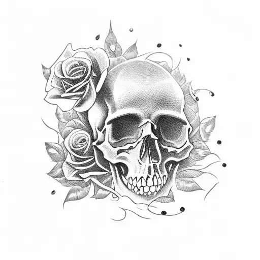 Skull And Roses