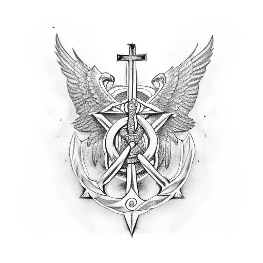 Eagle Anchor Cross