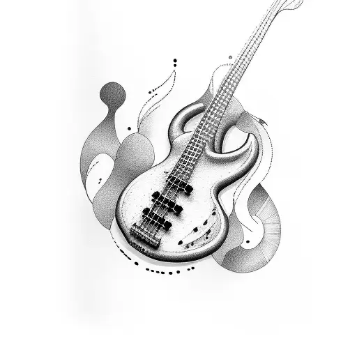 Bass Guitar With Time