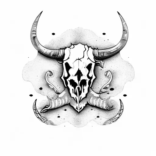 Calgary Tower With Bull Skull