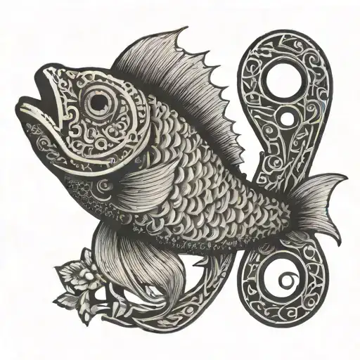 A Pair Of Embroidery Scissors In The Shape Of A Fish