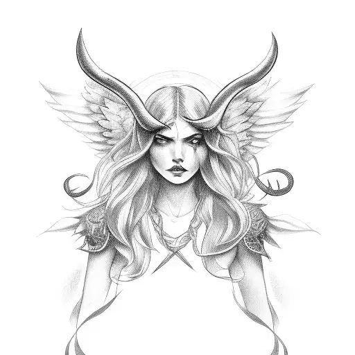 Angel With Devil Horns