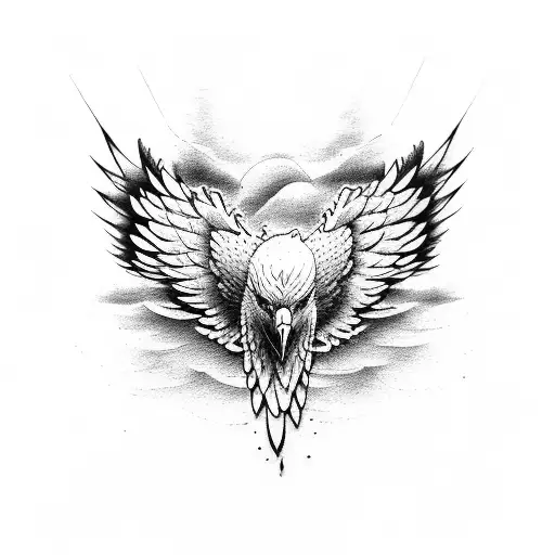 Eagle Wings On Mountain Bike Handlebars