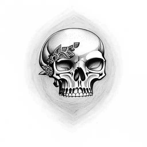 Jacobite Holding A Skull