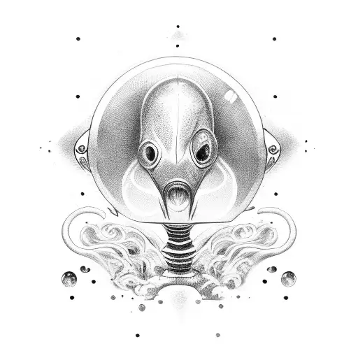 A Baby With Alien Head