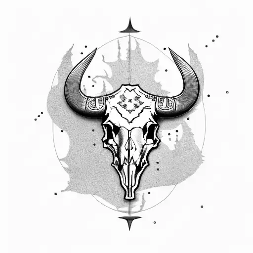 Calgary Tower With Bull Skull