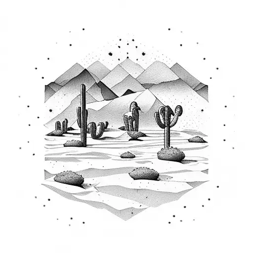 Desert Reflecting In Water