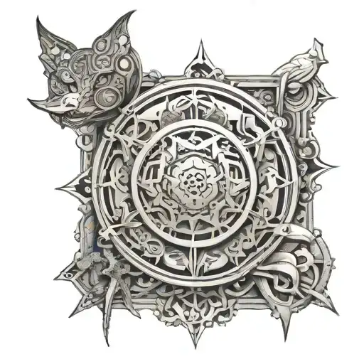 An Intricate Metal Detector Design Intertwined With Earth And Animal Motifs