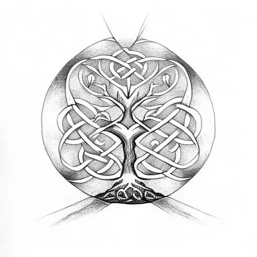 Celtic Knot Tree Of Life