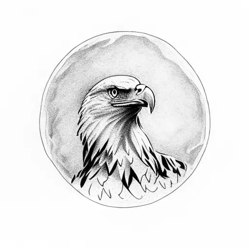 Bald Eagle Perched On Globe Showing Western Hemisphere