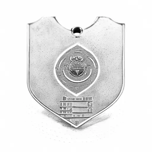 A Military Dog Tag With The Coordinates Of Slavonski Brod