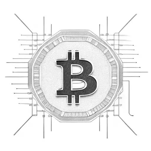 Bitcoin Logo Which Its Lines Turn Into Dna Shape