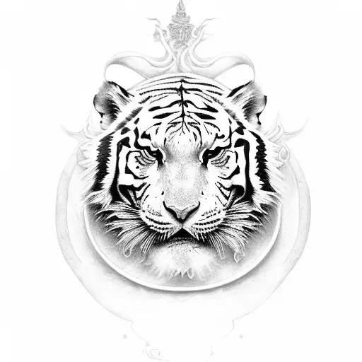 White Tiger And Dragon