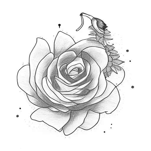 Simple Drawing Woman Reading Book With Flowers