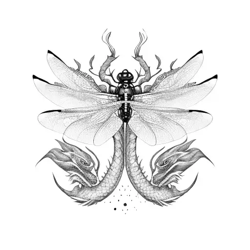 Dragon Fly On The Wings