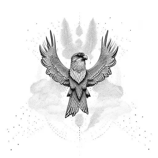 Sales Graph Transforming Into A Soaring Eagle