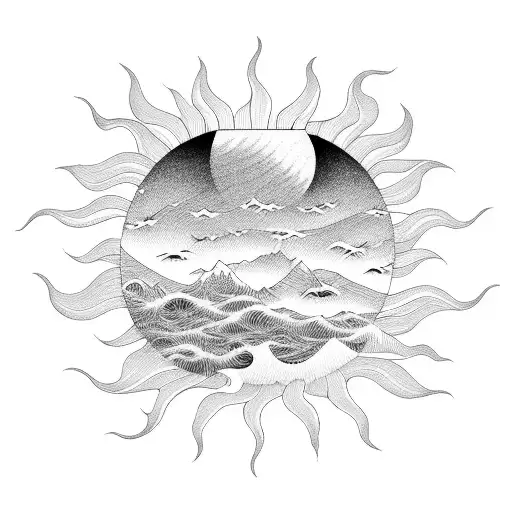 Sun Wave Sea Summer