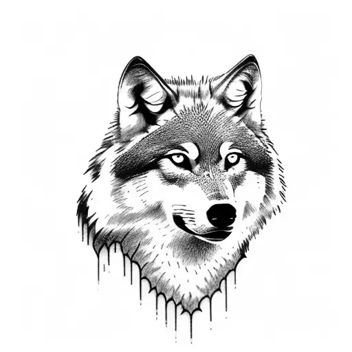 Wolf And Moon Forearm