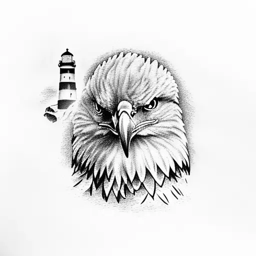 Eagle And Lighthouse