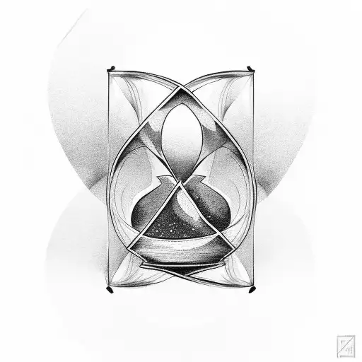 Hourglass Representing Life And Death