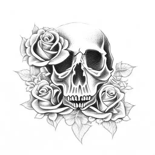 Skull And Roses