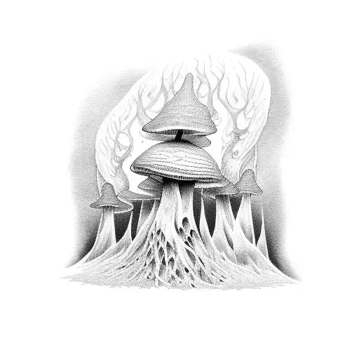 Ghost Mushroom Forest