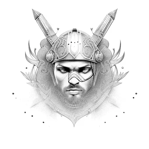 Warrior Medidating Under Tree