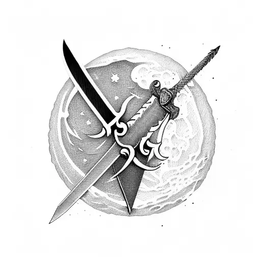 Sword Stabbing Moon