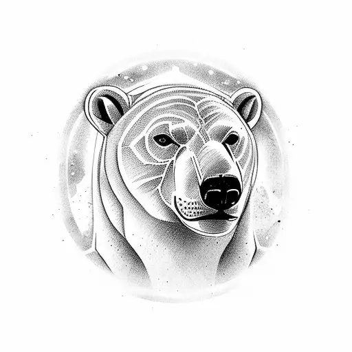 Polar Bears Looking At Arevakhach Symbol
