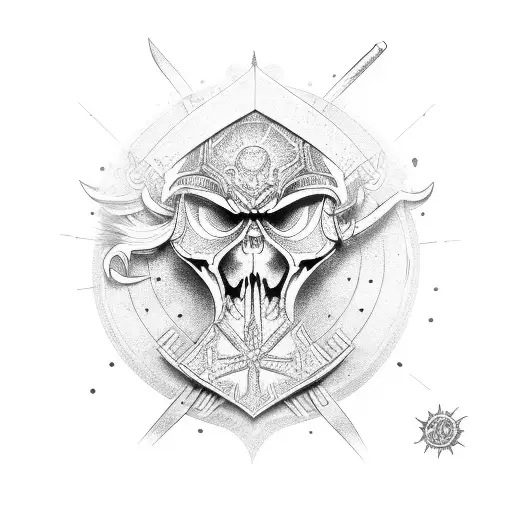 Double Axes With Sun