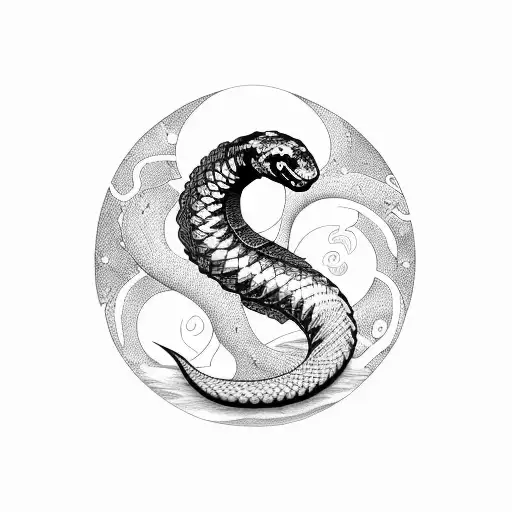 Moon And Snake