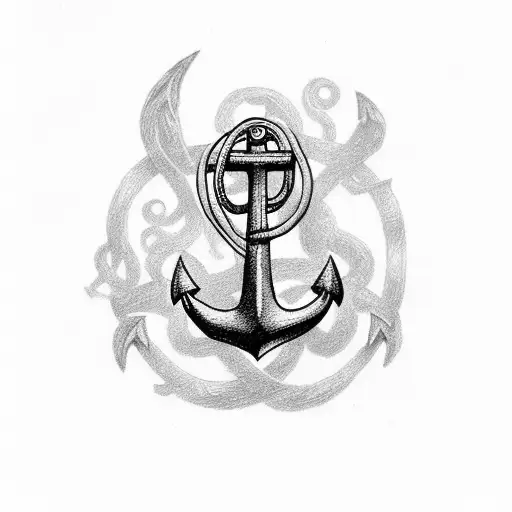 Anchor With Z B Letters