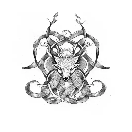 Intertwined Virgo And Sagittarius