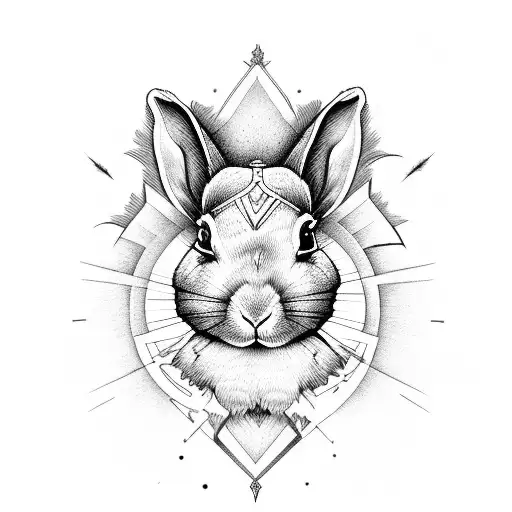 Warrior Rabbit With Innocence