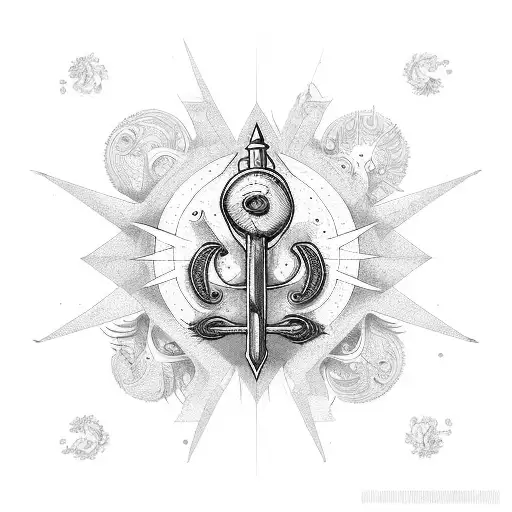 Double Axes With Sun