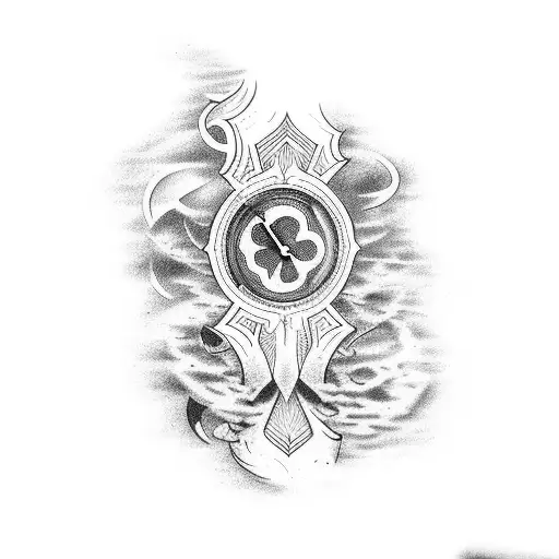 Concept Tattoo Which Represents Time And Strength