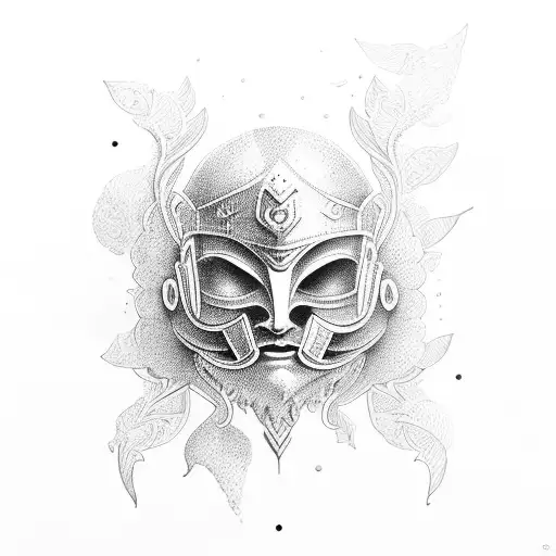 Warrior Meditating Under Tree