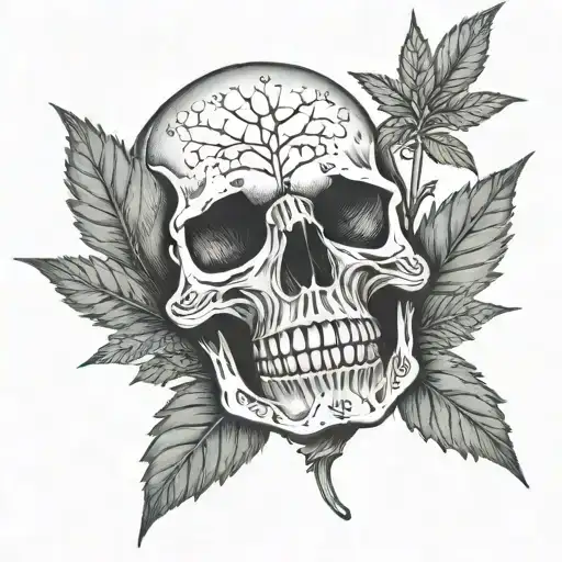 Weed And Skull