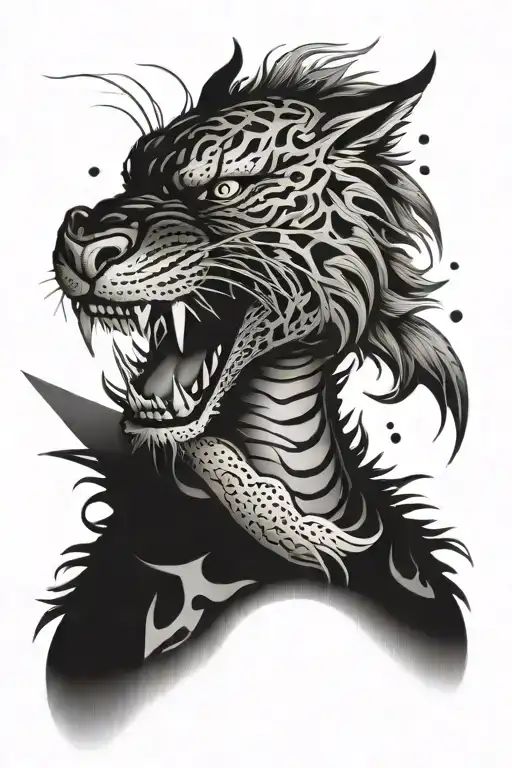 Dragon Tiger With A Grin