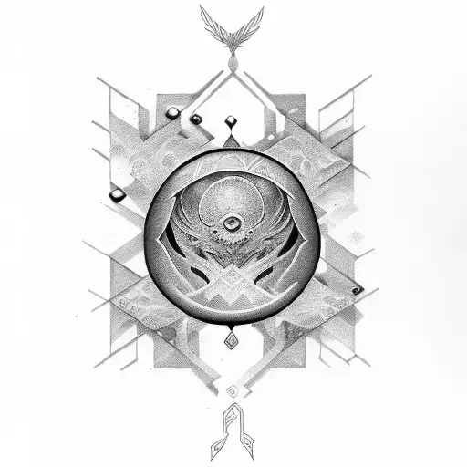 Chest Pice Moon With Ornamental Details