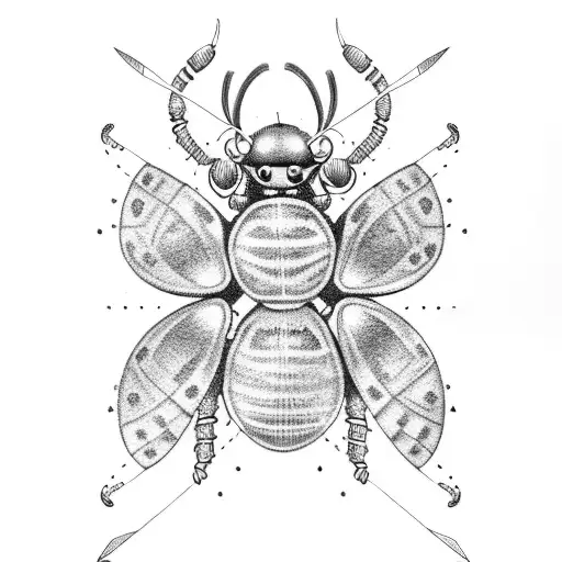 Warrior Ladybug With Garden Shears