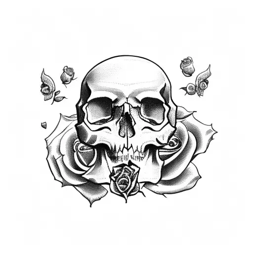 Skull And Roses