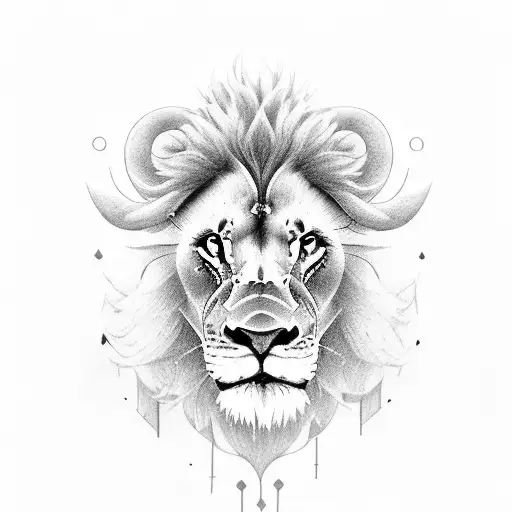 A Lion Killing A Cow