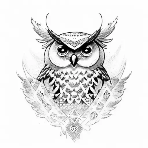 Owl With Warrior