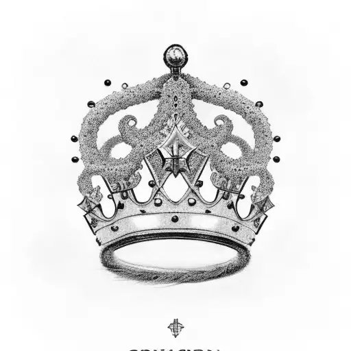 Crown With The Letter E